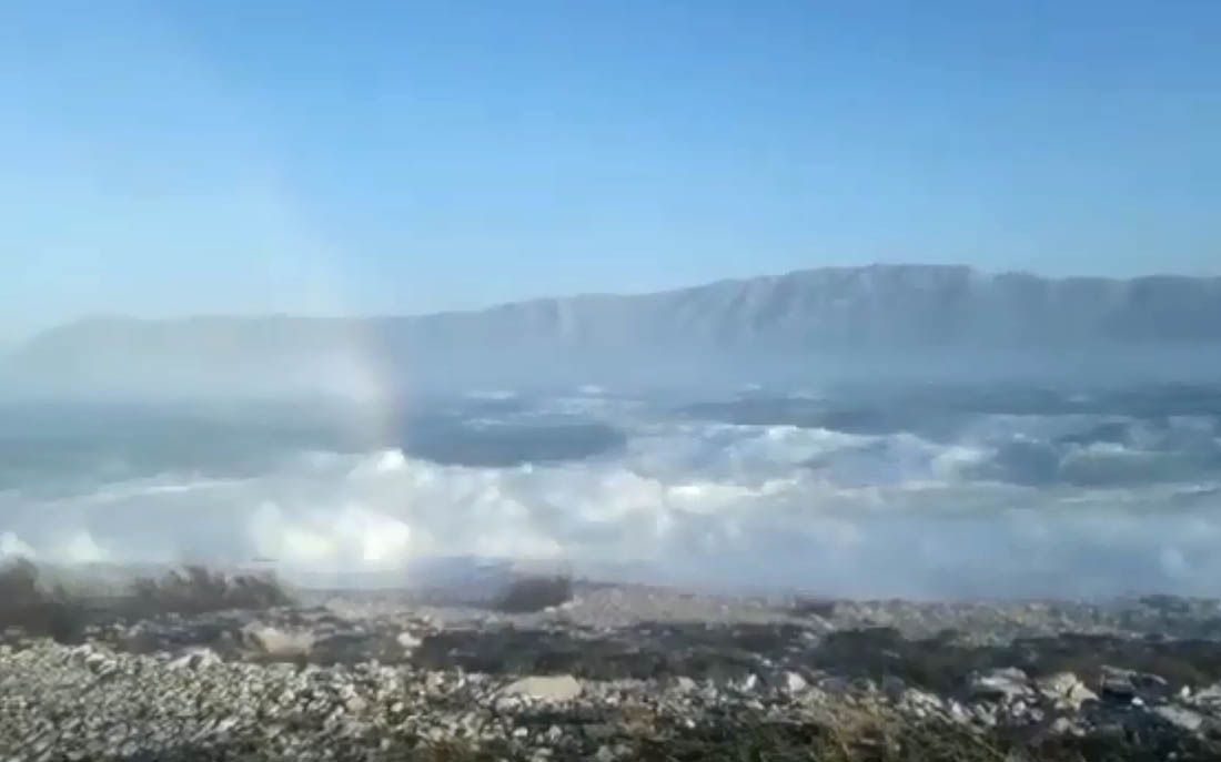 VIDEO Pogledajte snimku orkanske bure na Braču