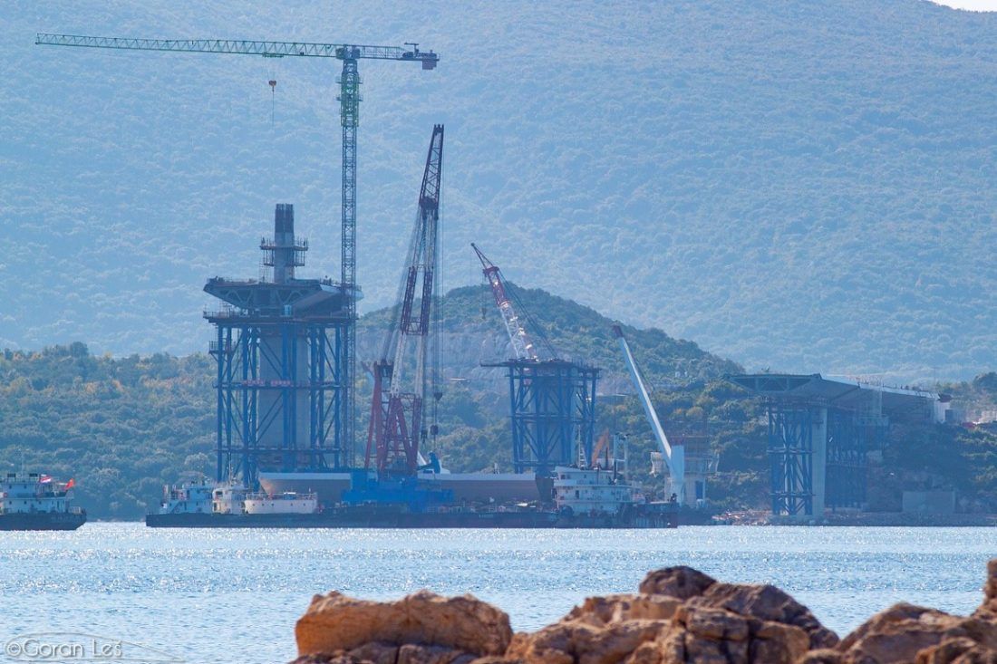 NEMA ZASTOJA Radovi na Pelješkom mostu teku po planu