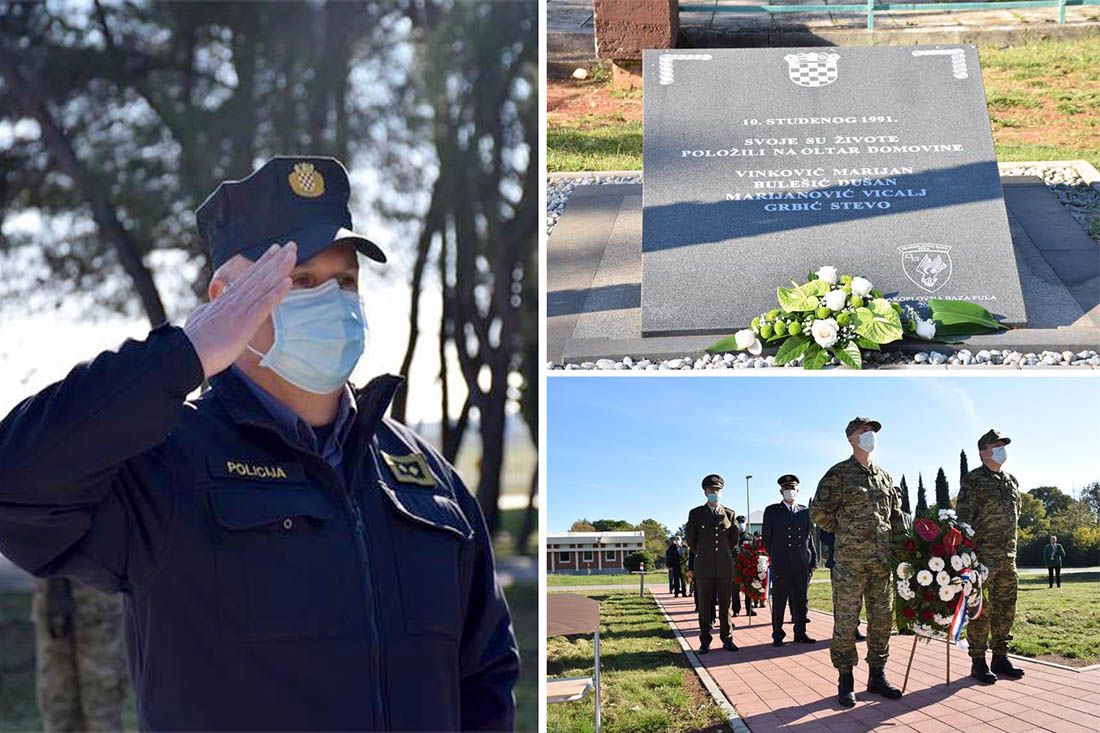 PULA IH NE ZABORAVLJA Obilježena 29. obljetnica pogibije četvorice pirotehničara, tijekom razminiranja zračne luke