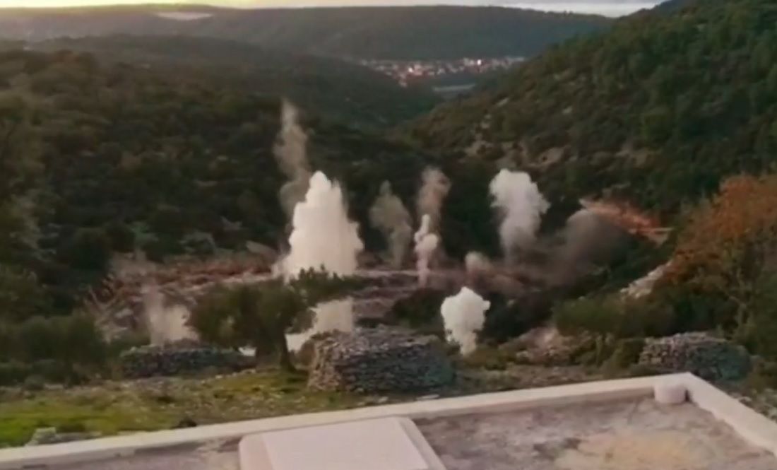 JEDAN BRAČ Miniranjem terena nastavljaju se radovi na izgradnji ceste Pučišća – Povlja