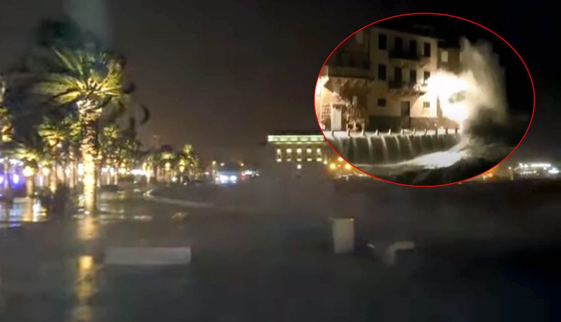 KAOS NA SPLITSKOM PODRUČJU Valovi bacali do Dioklecijanove palače, visoki valovi i u Komiži