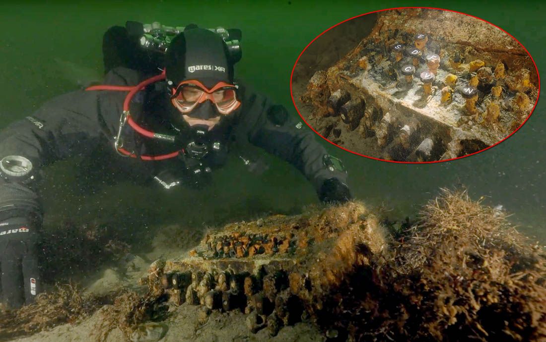 VIDEO Ronioci na dnu mora pronašli tajni nacistički stroj za dešifriranje