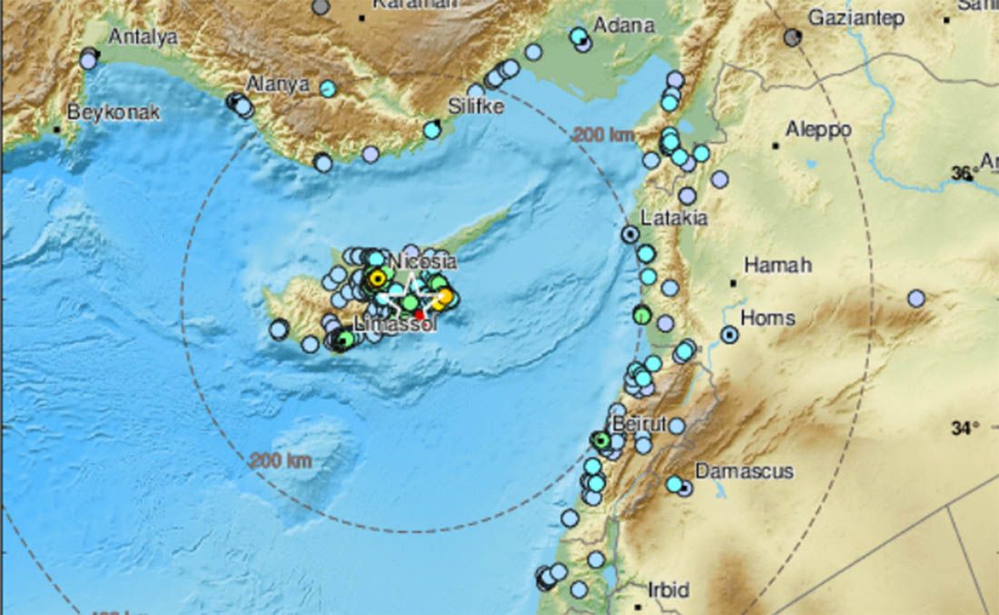 Cipar pogodio snažan potres “Ljuljalo se i treslo najmanje 15 sekundi”