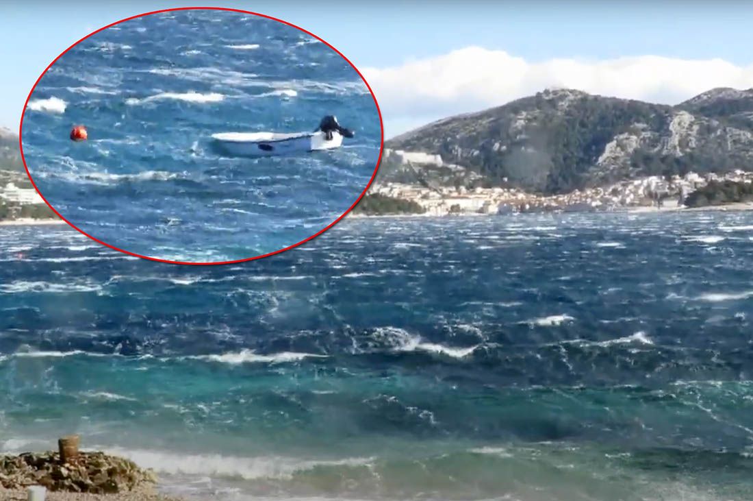 VIDEO Snimka bure na Paklinskim otocima od koje ćete se smrznuti