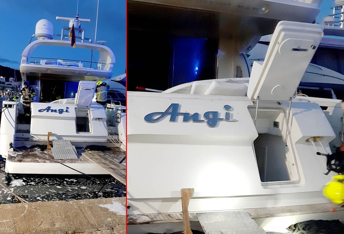 Izgorjela 18-metarska jahta u splitskoj ACI marini