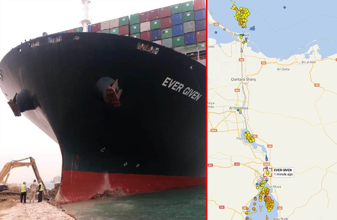 VELIKA GUŽVA 150 brodova s obje strane Sueskog kanala čeka odsukavanje golemog kontejneraša