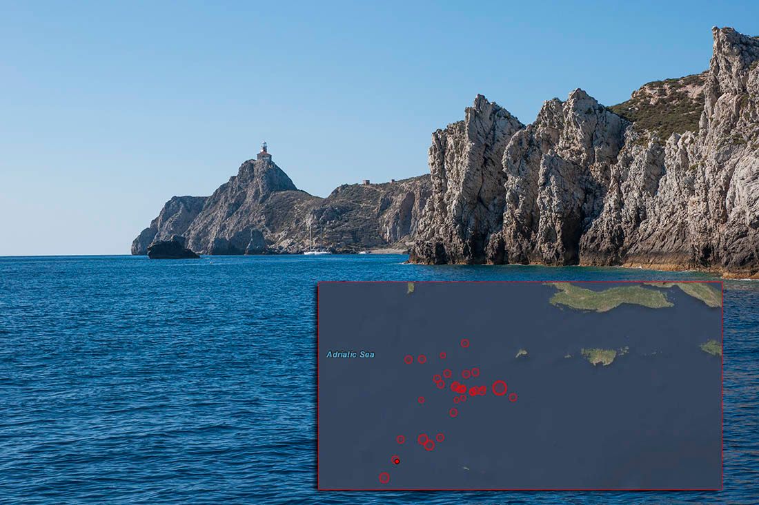 Nakon snažnog potresa kod Palagruže, više od 30 podrhtavanja u Jadranu!