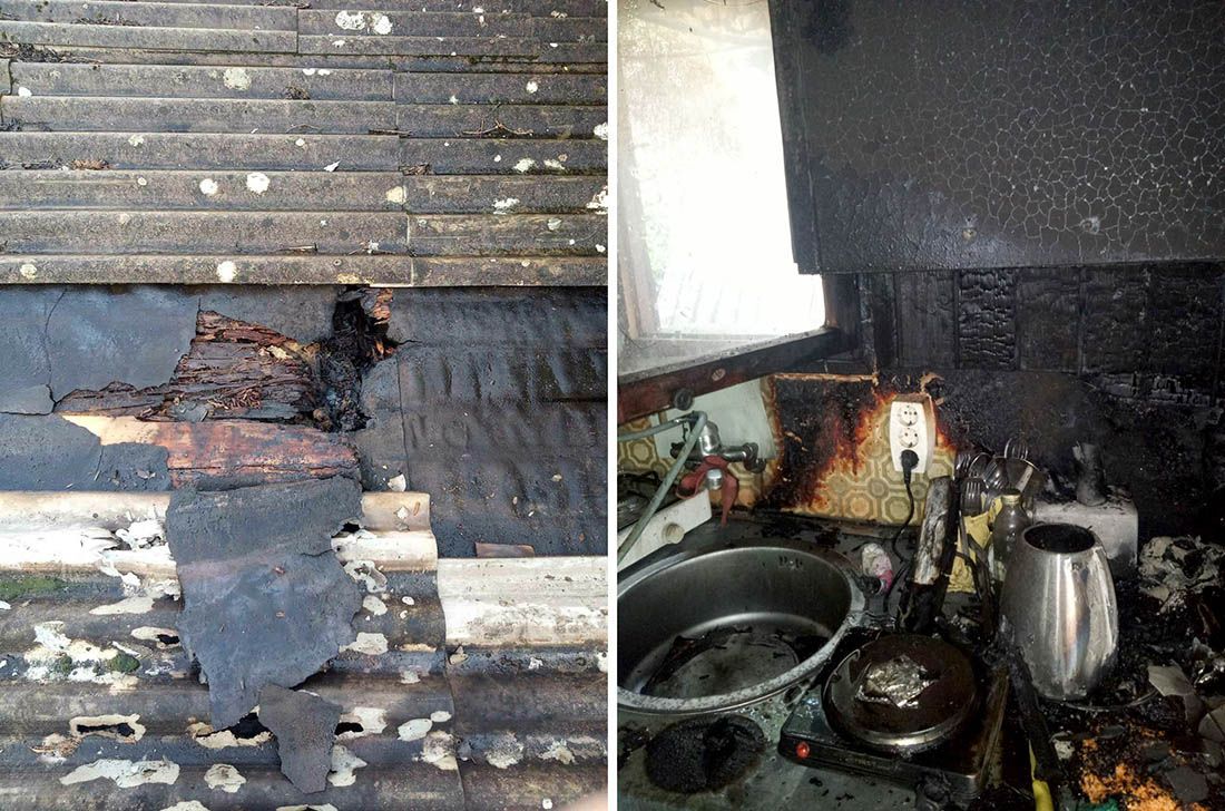 POŽAR NA KOLOČEPU Izgorjela montažna baraka