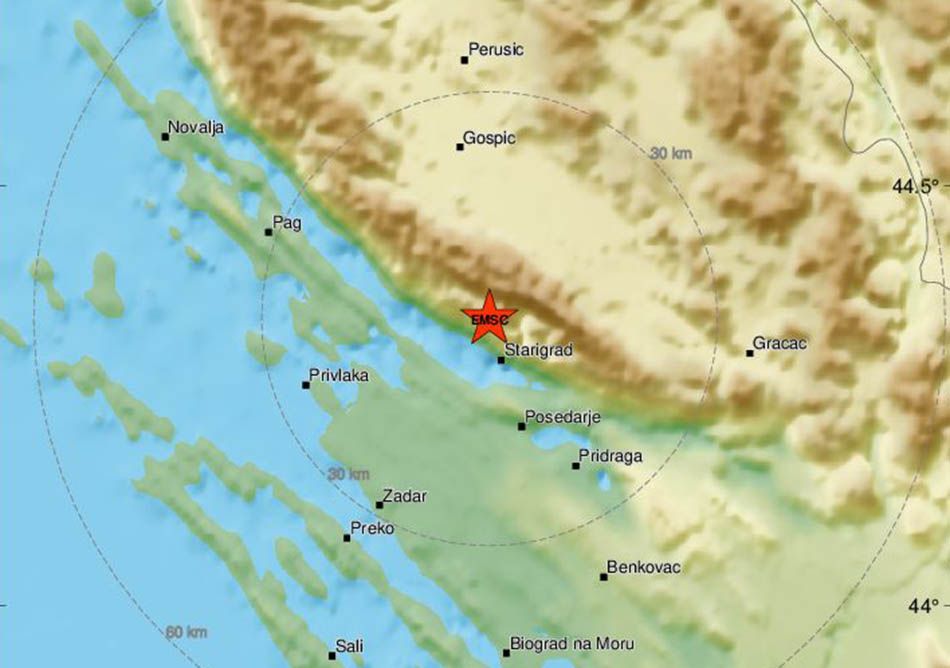 Zatresao se Starigrad ispod Velebita: “Osjetili smo tutnjavu i dosta se treslo”