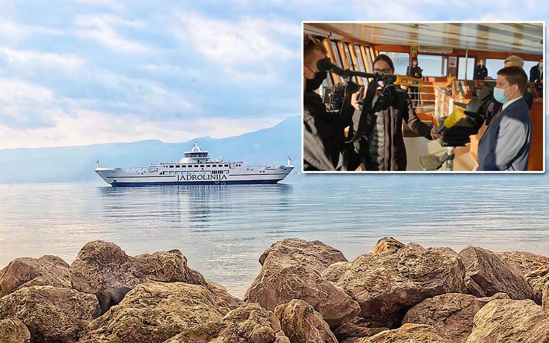 BUTKOVIĆ U POSJETI RABU Provozao se Jadrolinijinom prinovom “Lošinj” na liniji Valbiska – Lopar