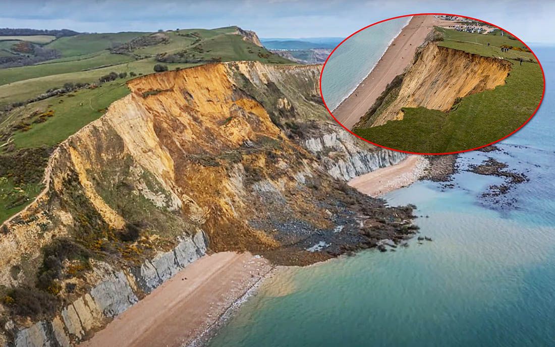 ODRON U ENGLESKOJ Čitava litica od četiri tisuće tona pala na plažu