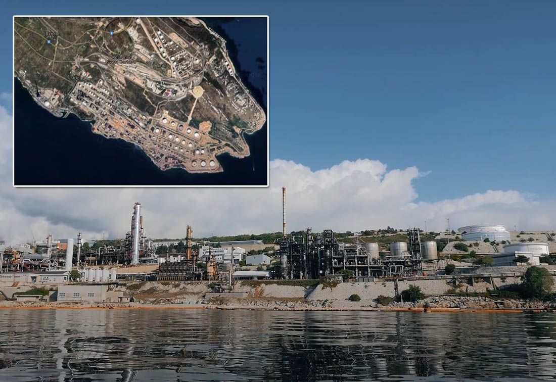 INDUSTRIJSKA LUKA URINJ Koncesija INA-i na pomorsko dobro za 2 kune po m²