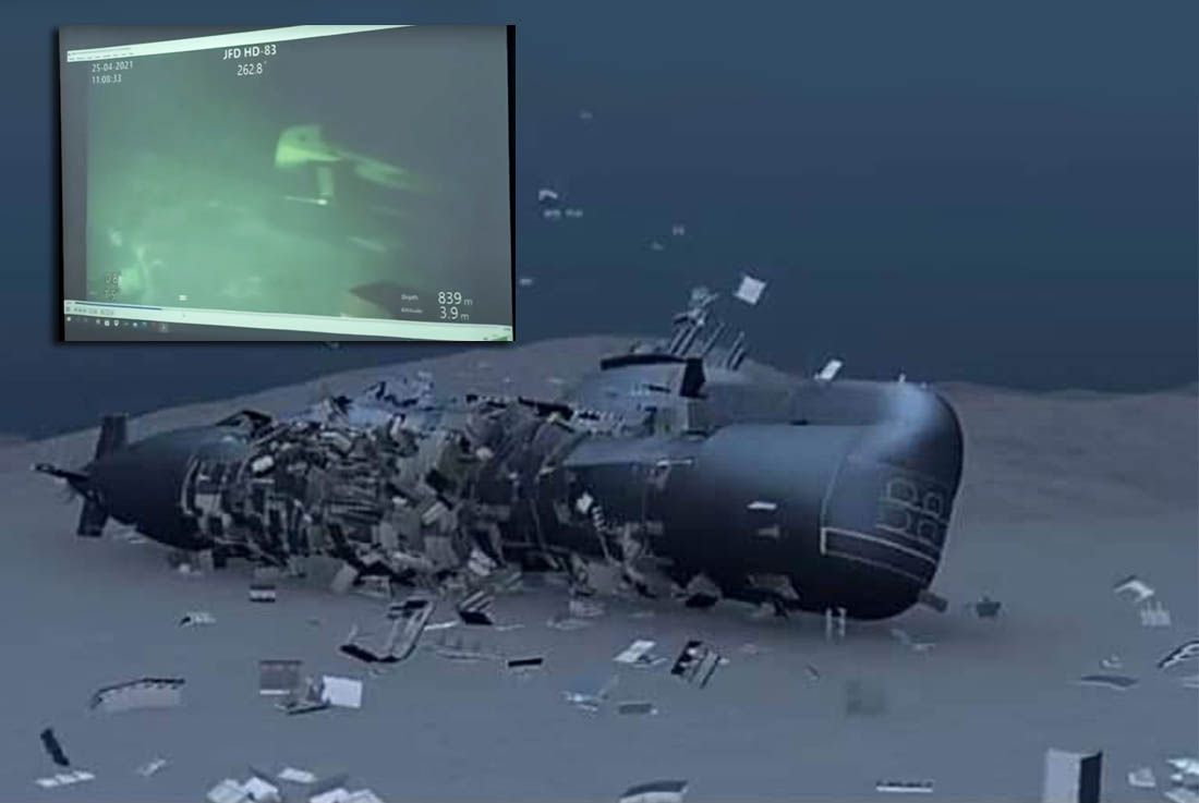 NOVI DETALJI Indonezijska podmornica se raspala na tri dijela, na dubini od 838 metara