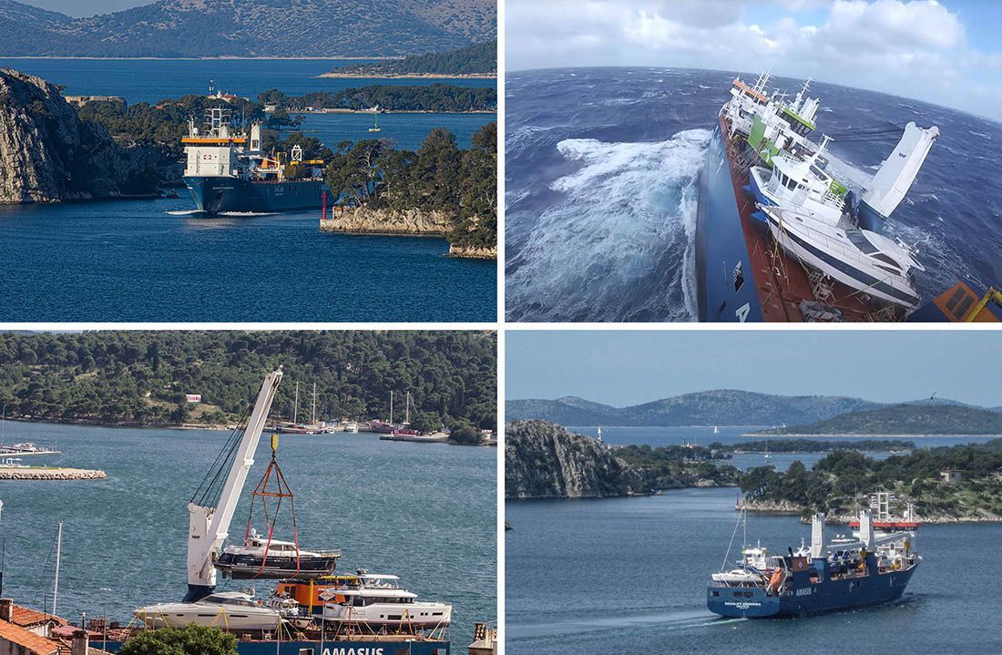 NIZOZEMSKI BROD KOJEM PRIJETI POTONUĆE Imamo fotografije ukrcaja plovila iz šibenskog brodogradilišta