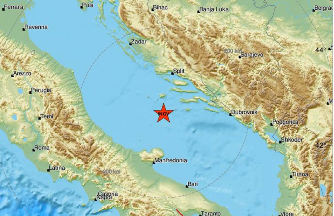 Novi potres noćas je uzdrmao jadransko podmorje