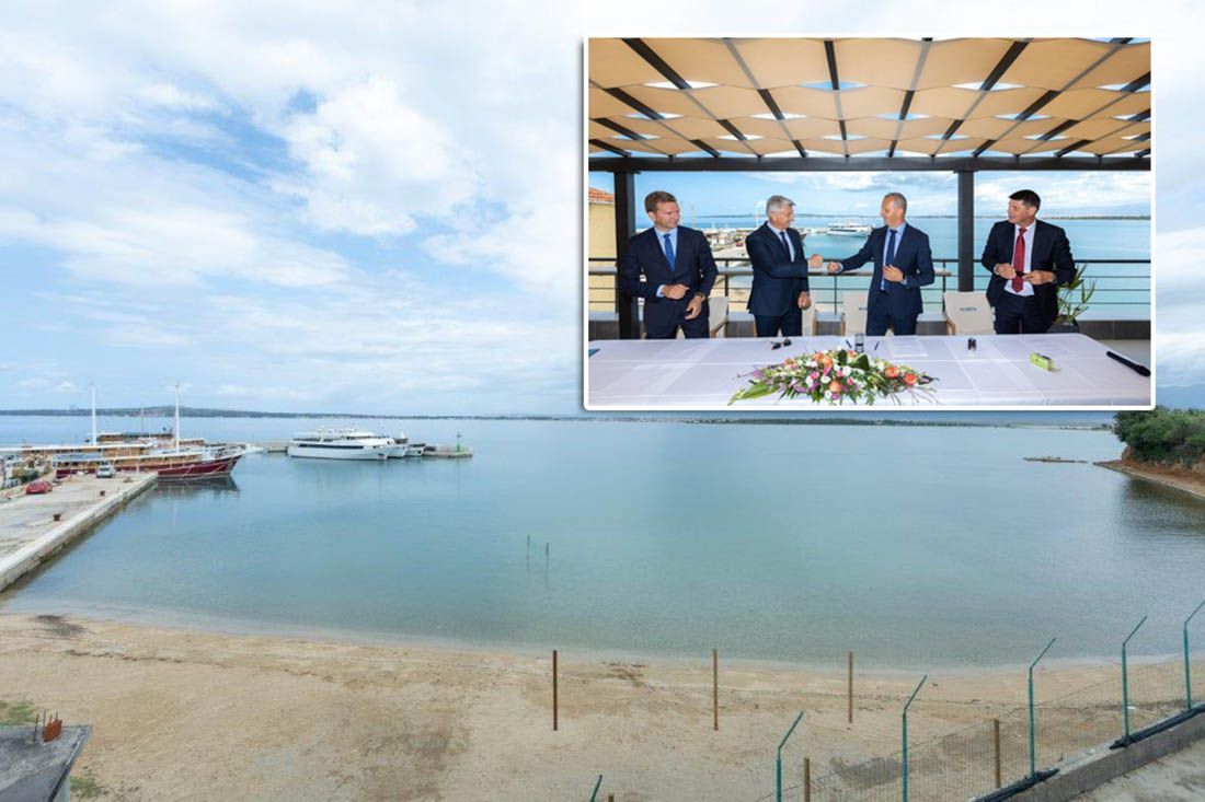 PRIVLAČKI GAZ Potpisani ugovori za produljenje i produbljenje važnog plovnog puta i sanaciju glavnog mula u Privlaci