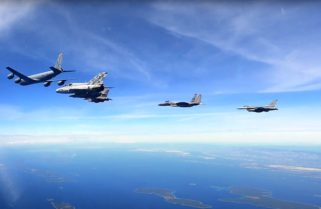 VIDEO Iznad sjevernodalmatinskih otoka uspješno provedena vježba „Astral Knight 21“