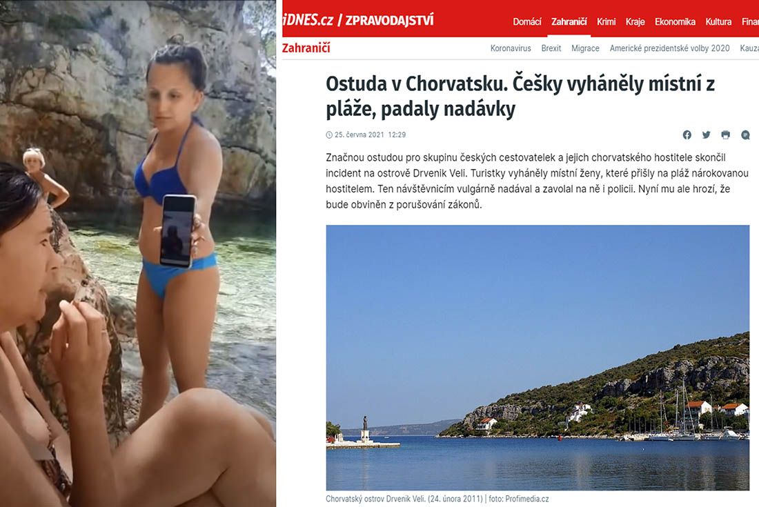 O incidentu na Drveniku pišu i češki mediji: “Sramota čeških turista u Hrvatskoj”