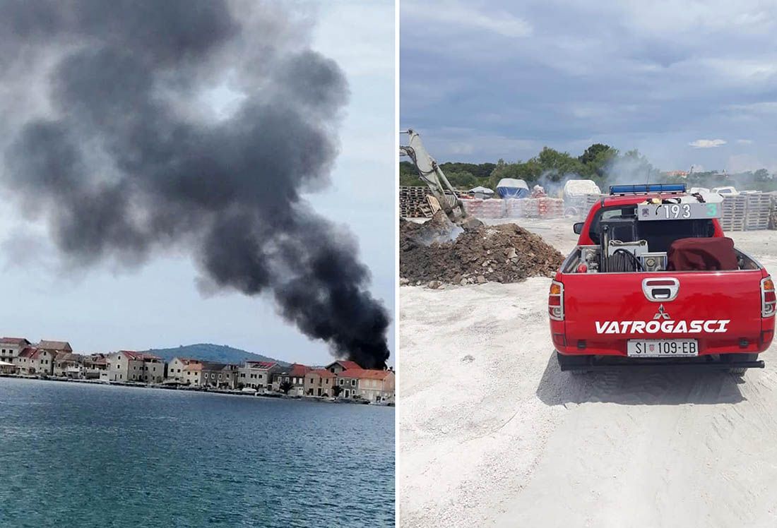 VATRA SE OTELA KONTROLI Unatoč zabrani, na otoku Krapnju palili smeće i građevinski otpad