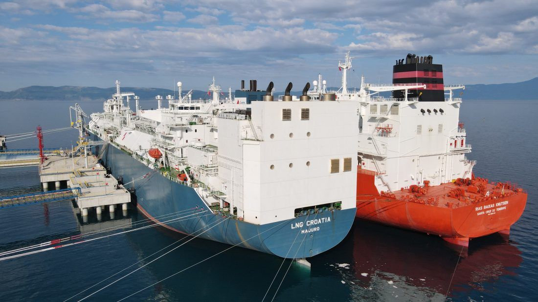 Španjolski tanker za prijevoz ukapljenog plina pristao u Omišalj