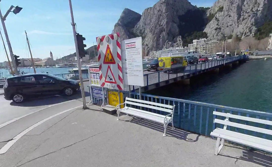 Trostruki sudar na omiškom mostu