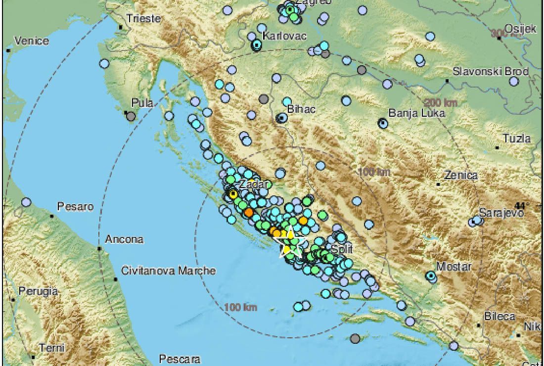 SNAŽAN POTRES KOD ŠIBENIKA!