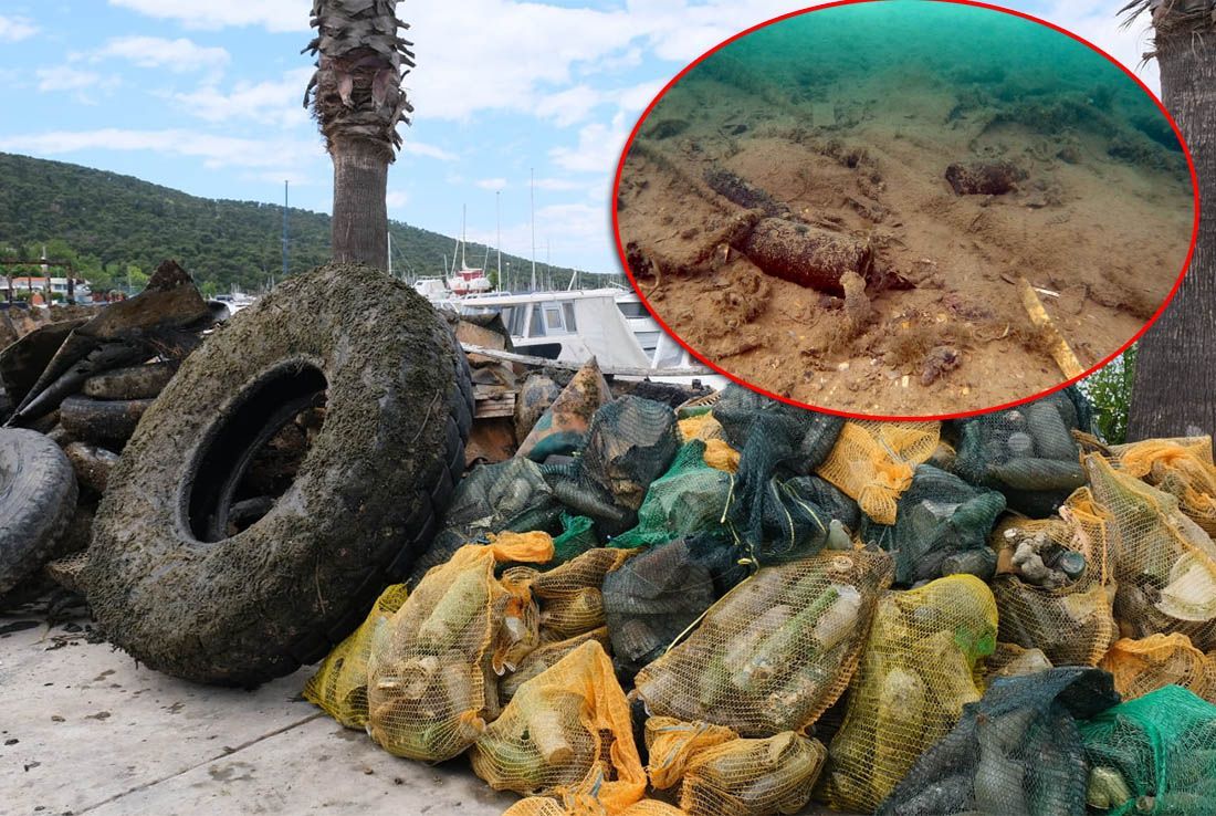 EKO AKCIJA POLJUD Ispod palme otpad iz mora raste