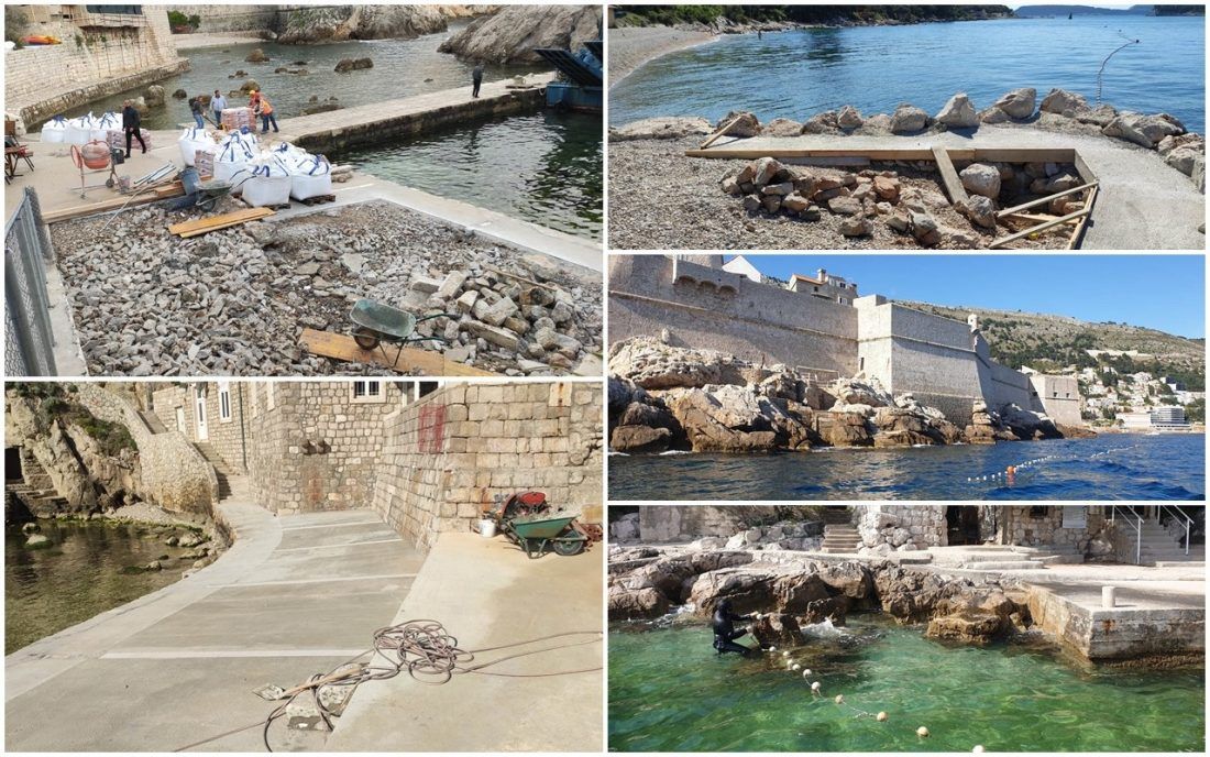 FOTO Dubrovnik dovršava uređenje svojih plaža za sezonu