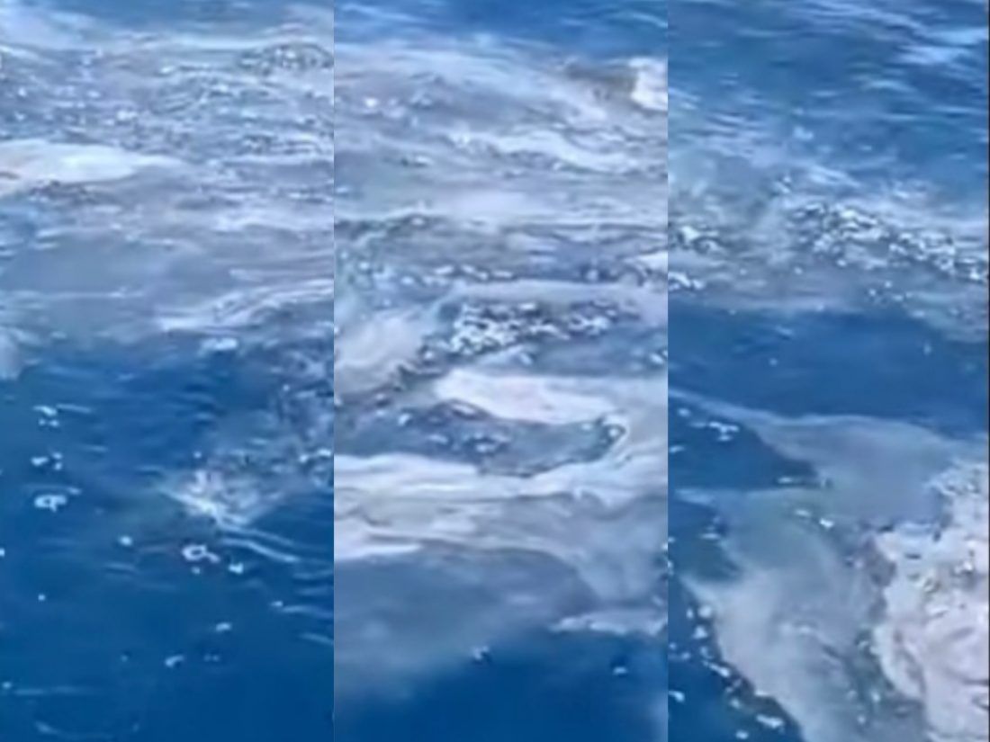 VIDEO Ogromna čudna mrlja između Splita i Brača šokirala putnike na trajektu