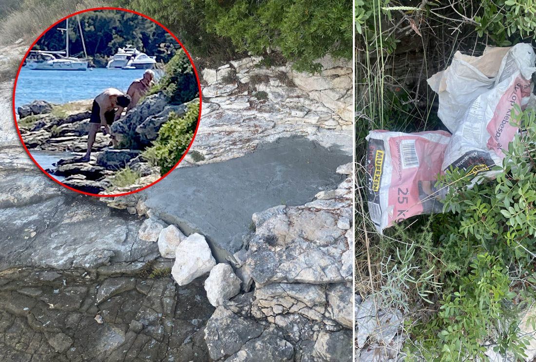 Policija pronašla divljaka koji je ravnao stijene ljepilom za keramiku