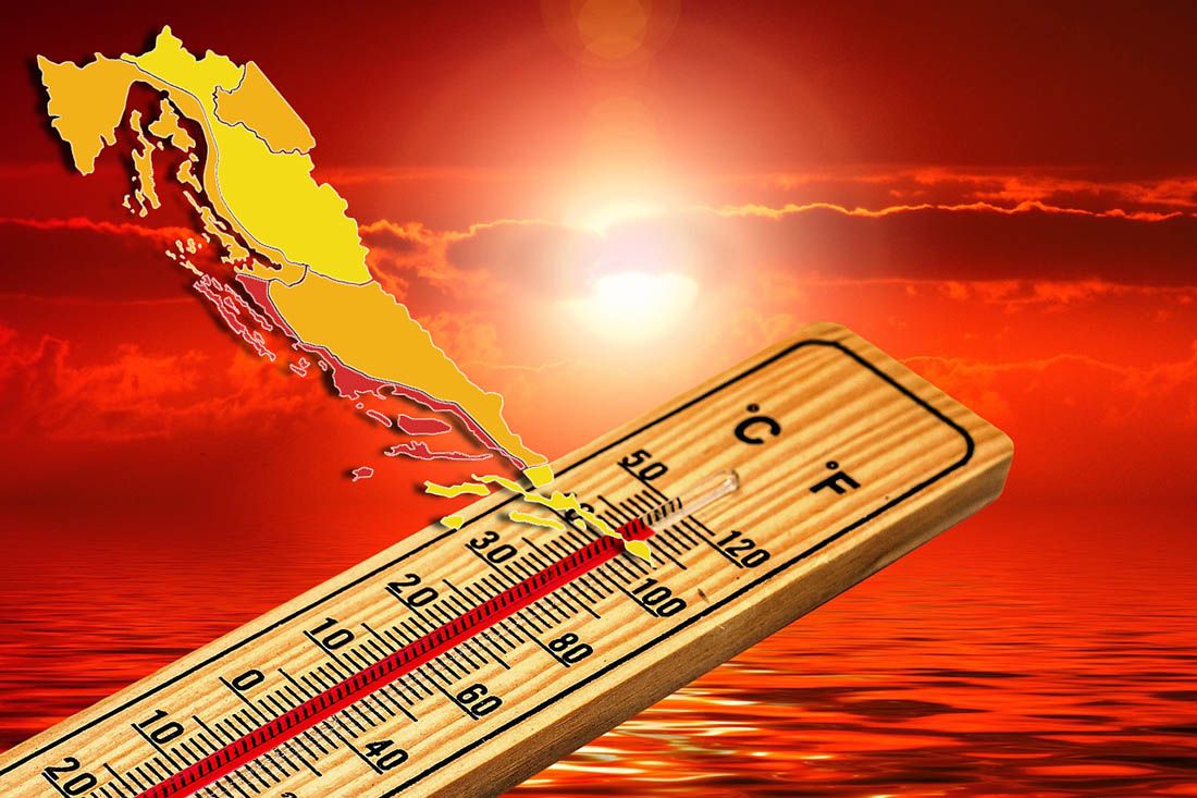 CRVENI METEOALARM ZA DALMACIJU Ekstremne vrućine i velika opasnost od požara