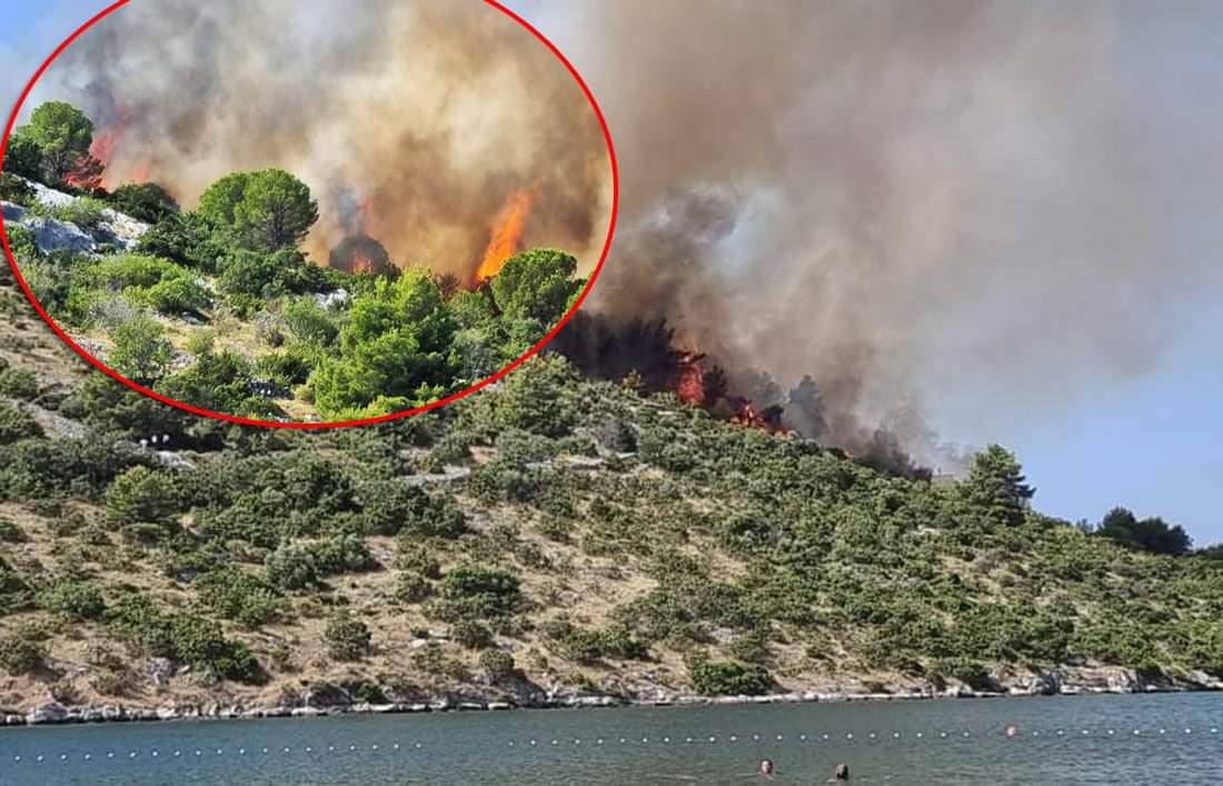 GORI KOD ROGOZNICE Požar se širi prema magistrali, kuće zasad nisu ugrožene
