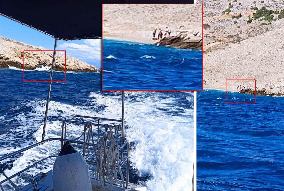 HAVARIJA KOD CRESA Jaka bura ih odnijela na hridi – Ostali bez pogona s troje djece na brodu