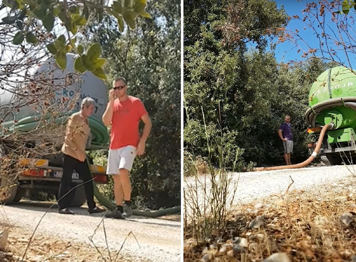 VIDEO: UHVAĆENI NA DJELU Ovo su ljudi koji ispuštaju fekalije iz septičkih jama po Ugljanu