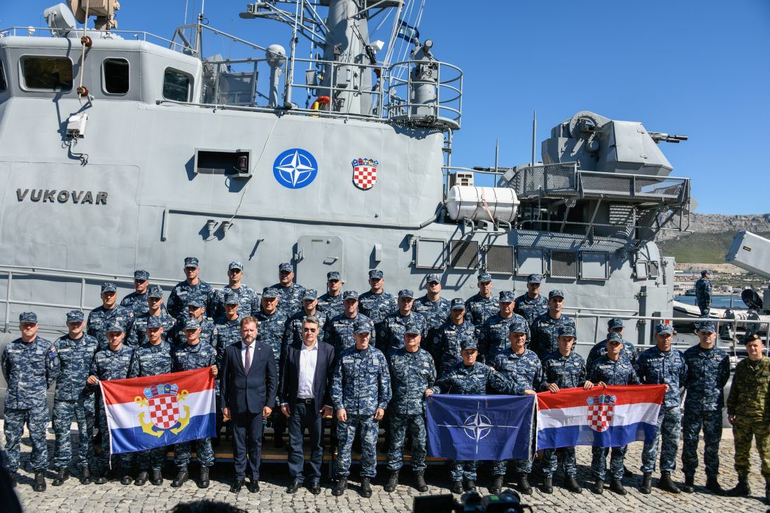 U Splitu svečano ispraćena posada Vukovara u NATO operaciju potpore miru Sea Guardian