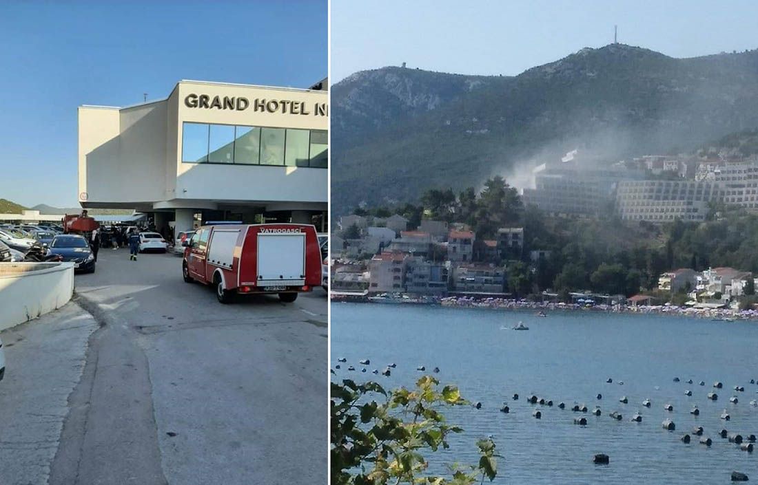 U najvećem hotelu u Neumu izbio požar