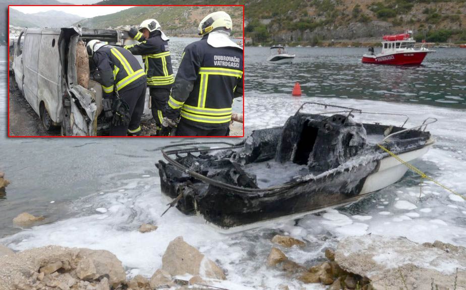 POŽAR U RIJECI DUBROVAČKOJ Izgorjelo sedam plovila i dva vozila!