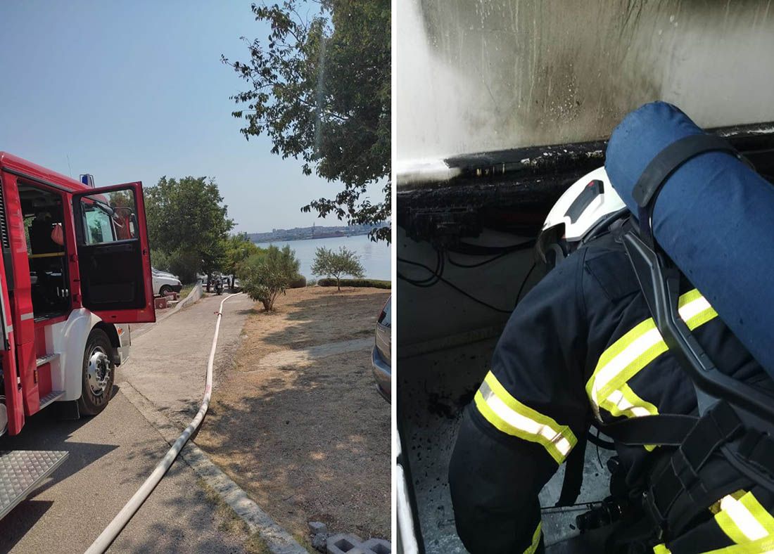Vatrogasci brzo ugasili požar na brodici u Kaštel Sućurcu