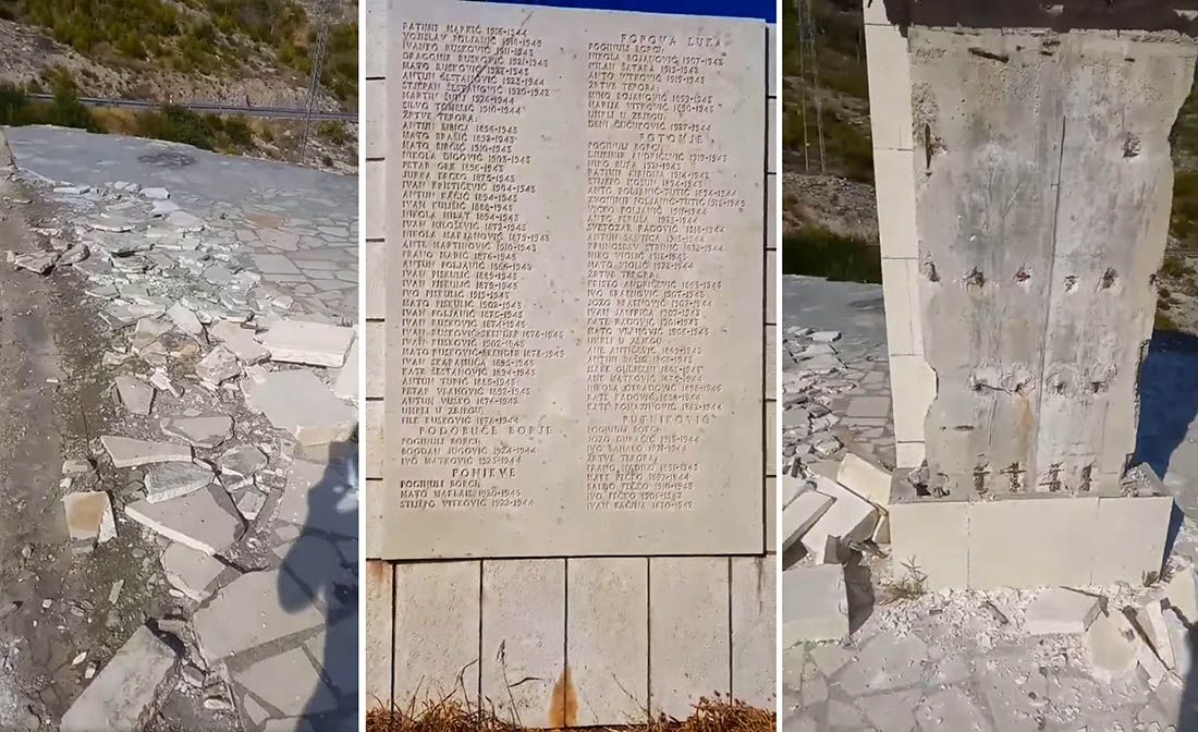 SRAMOTA ZA OREBIĆ: “Danas imamo imbecile koji ruše ovakve spomenike – Tu je ubijeno 96 civila”