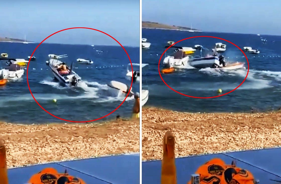 NEVJEROJATAN VIDEO Gliserom prešao preko drugog glisera i udario u još dva – Pa tko je ovome dao dozvolu?