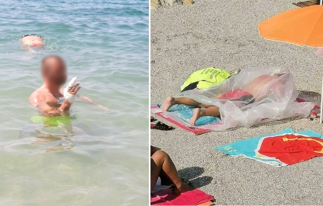 SIGURNOST PRIJE SVEGA Neki su zaštitu na plaži shvatili malo predoslovno