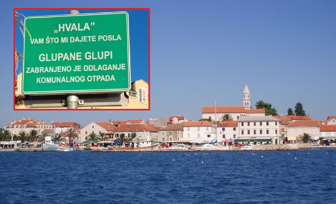 Znak upozorenja u Biogradu podigao prašinu – Mnogi nisu vjerovali da je stvaran