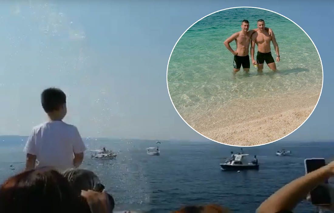 Vatrogasci iz Dugog Rata preplivali Brački kanal