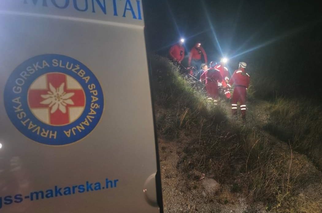 HGGS-ovci spasili ozlijeđenog penjača iznad Brela