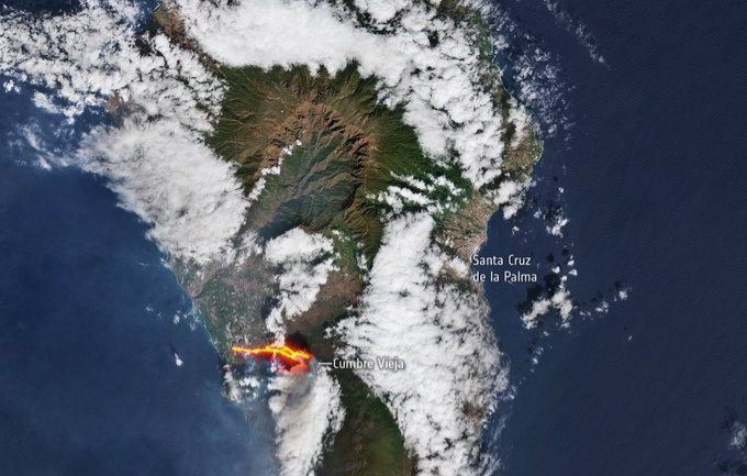 OBJAVLJENE SATELITSKE SNIMKE U tri tjedna erupcija na La Palmi uništila gotovo 2 tisuće domova