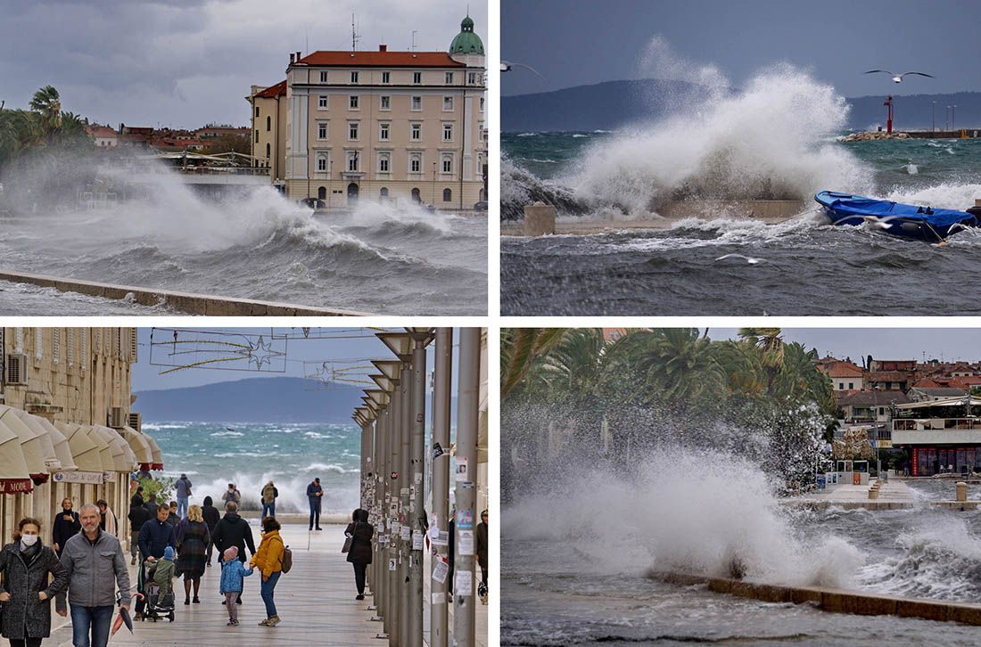 FOTO Lebić ili garbin, najnezgodniji vjetar za velik dio naše obale