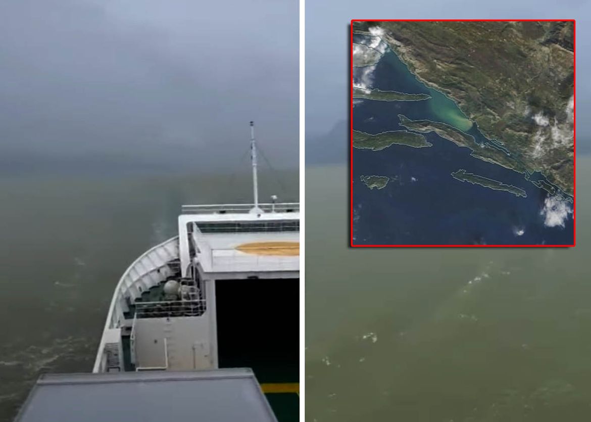 ŠTO SE DOGAĐA? More je u Neretvanskom kanalu značajno promijenilo boju, a sve je snimio i satelit!