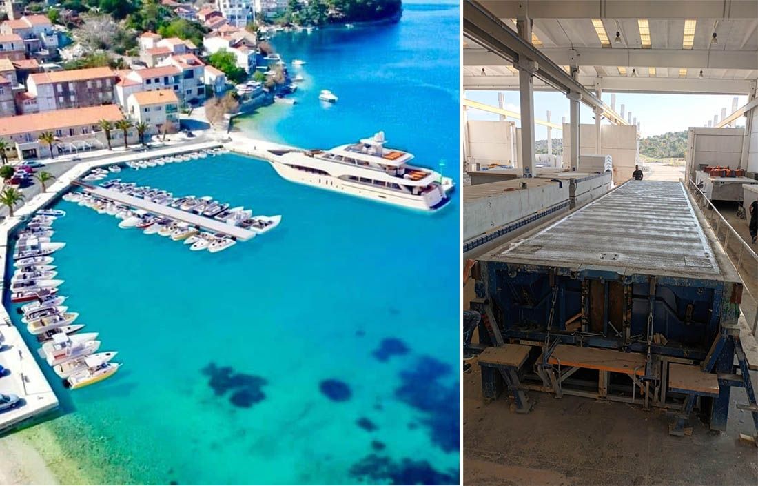 U Šibeniku izrađen ponton za komunalnu luku Račišće na Korčuli