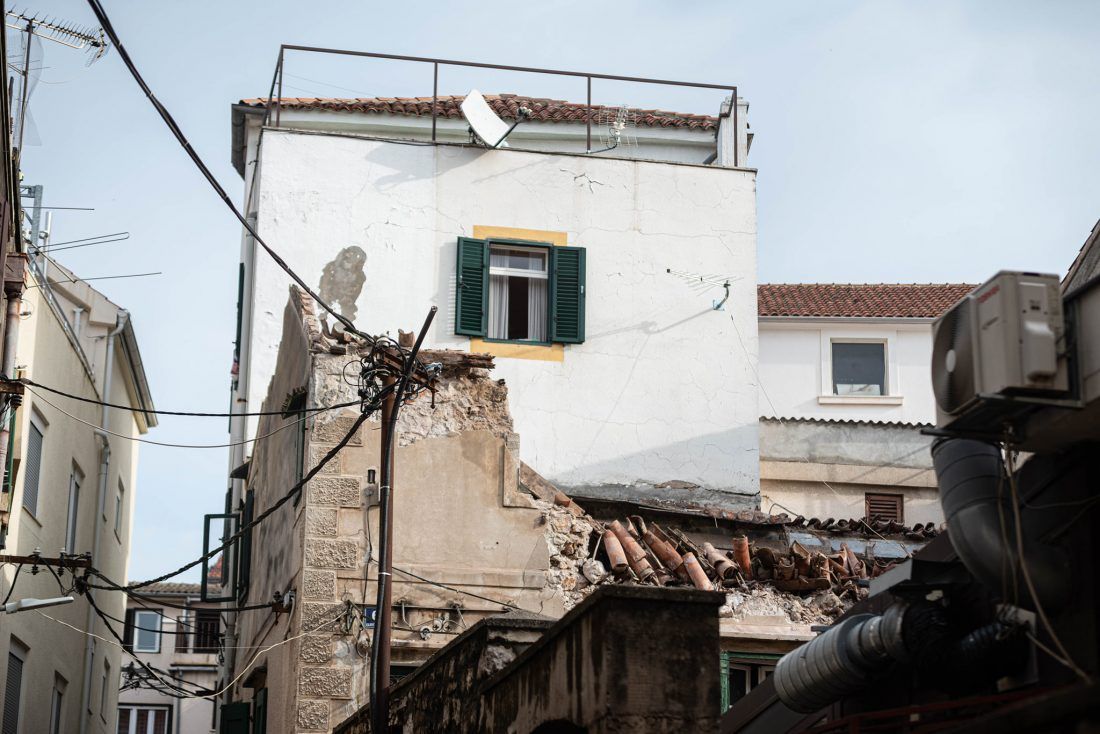 Urušila se kuća u središtu Šibenika