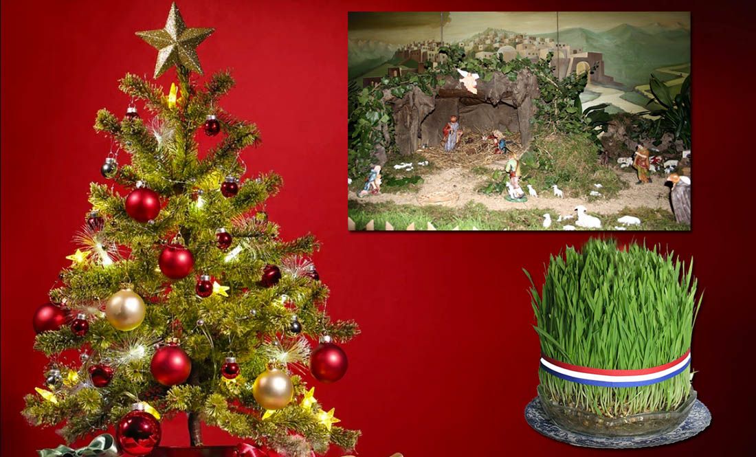 BOŽIĆNI OBIČAJI Do 1850. u Hrvatskoj se nije običavalo kititi božićno drvce